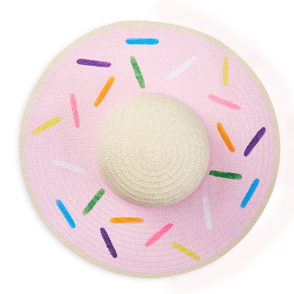 Cupcake dessert treat pink floppy sun hat NWT - Picture 2 of 4